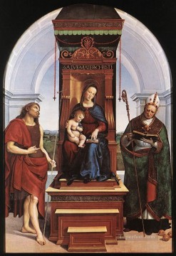 ラファエル Painting - 聖母子 アンシデイの祭壇画 ルネサンスの巨匠 ラファエロ